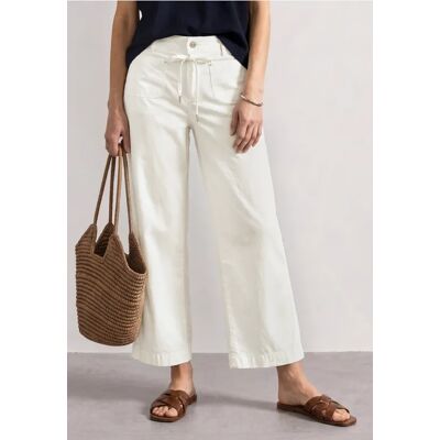 Street One Straight Leg Hose in Washed-Optik - Weiß - Damen Street One Straight Leg Hose in Washed-Optik - Weiß - Damen