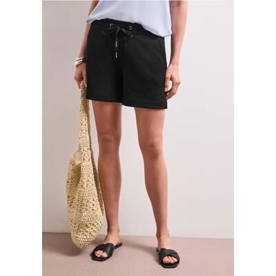 Street One Shorts mit Struktur im Loose Fit - Schwarz - Damen Street One Shorts mit Struktur im Loose Fit - Schwarz - Damen