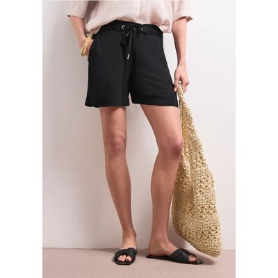 Street One Paberbag Viskose Shorts - Schwarz - Damen Street One Paberbag Viskose Shorts - Schwarz - Damen