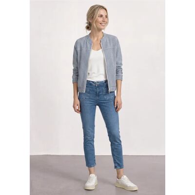 Street One 7/8 Straight Leg Jeans mit aufgesetzten Taschen - Blau - Damen Street One 7/8 Straight Leg Jeans mit aufgesetzten Taschen - Blau - Damen