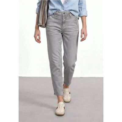 Street One High Waist Barrel Leg Jeans im Loose Fit - Grau - Damen Street One High Waist Barrel Leg Jeans im Loose Fit - Grau - Damen