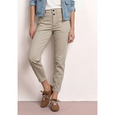Street One Barrel Leg Jeans im Colored Denim Look - Beige - Damen Street One Barrel Leg Jeans im Colored Denim Look - Beige - Damen