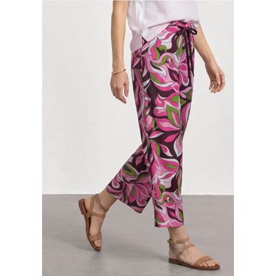 Street One 7/8 Wide Leg Hose im Loose Fit - Pink - Damen Street One 7/8 Wide Leg Hose im Loose Fit - Pink - Damen