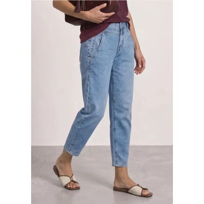 Street One High Waist Barrel Leg Jeans im Loose Fit - Blau - Damen Street One High Waist Barrel Leg Jeans im Loose Fit - Blau - Damen