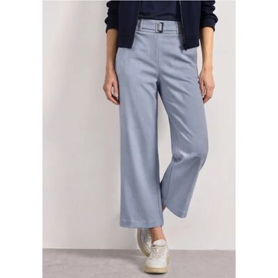 Street One High Waist Culotte mit Schnallendetail - Blau - Damen Street One High Waist Culotte mit Schnallendetail - Blau - Damen