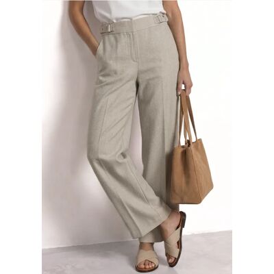 Street One High Waist Straight Leg Hose im Casual Fit - Beige - Damen Street One High Waist Straight Leg Hose im Casual Fit - Beige - Damen
