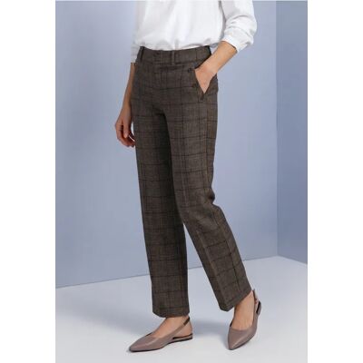 Street One High Waist Straigt Leg Hose im Casual Fit - Braun - Damen Street One High Waist Straigt Leg Hose im Casual Fit - Braun - Damen