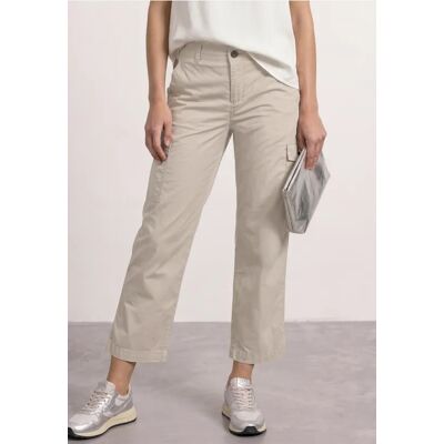 Street One Straight Leg Hose im Cargo-Look - Beige - Damen Street One Straight Leg Hose im Cargo-Look - Beige - Damen