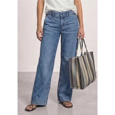 Street One Mid Waist Wide Leg Jeans im Loose Fit - Damen Street One Mid Waist Wide Leg Jeans im Loose Fit - Damen