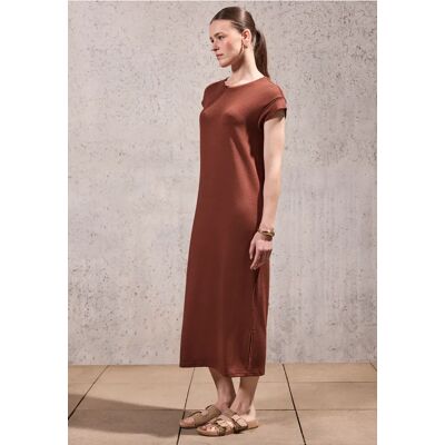 Street One Studio Strick-Look Kleid - Braun - Damen Street One Studio Strick-Look Kleid - Braun - Damen
