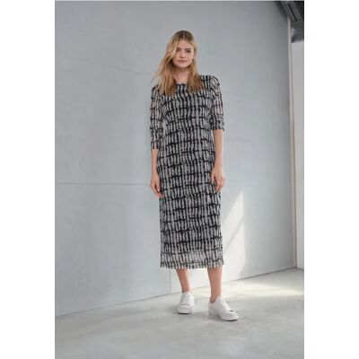 Street One Studio Gemustertes Mesh-Kleid - Schwarz - Damen Street One Studio Gemustertes Mesh-Kleid - Schwarz - Damen