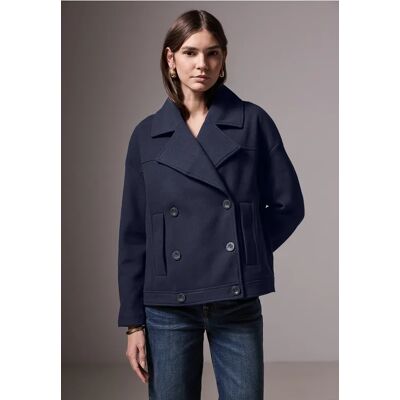Street One Studio Oversize Caban Jacke - Blau - Damen Street One Studio Oversize Caban Jacke - Blau - Damen