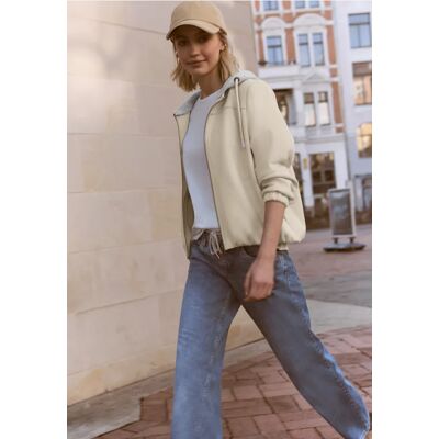 Street One Studio Jacke mit abnehmbarer Kapuze - Beige - Damen Street One Studio Jacke mit abnehmbarer Kapuze - Beige - Damen