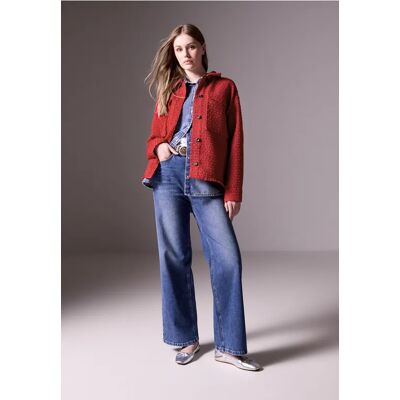 Street One Studio Bouclé-Overshirt - Rot - Damen Street One Studio Bouclé-Overshirt - Rot - Damen