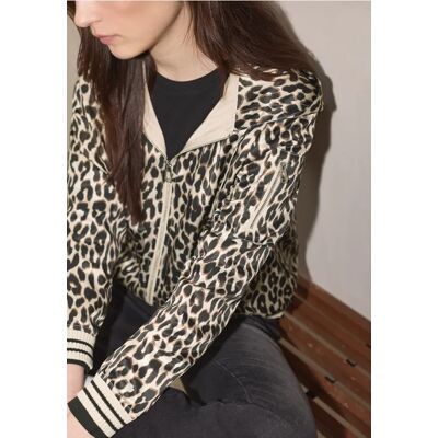 Street One Studio Jacke mit Leo-Muster - Schwarz - Damen Street One Studio Jacke mit Leo-Muster - Schwarz - Damen