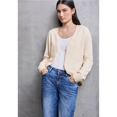Street One Studio V-Neck Cardigan - Beige - Damen Street One Studio V-Neck Cardigan - Beige - Damen