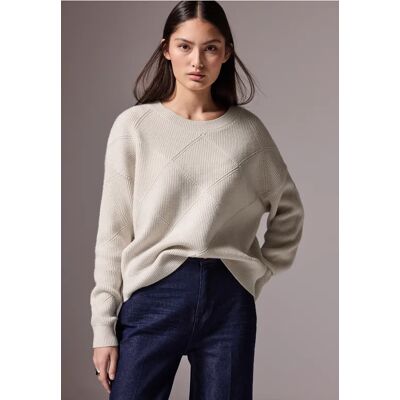 Street One Studio Pullover mit Strukturmuster - Weiß - Damen Street One Studio Pullover mit Strukturmuster - Weiß - Damen