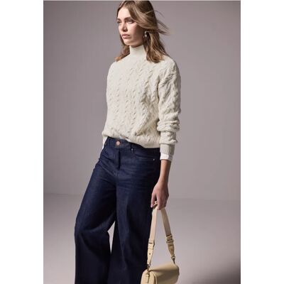 Street One Studio Kurzer Strickpullover - Weiß - Damen Street One Studio Kurzer Strickpullover - Weiß - Damen