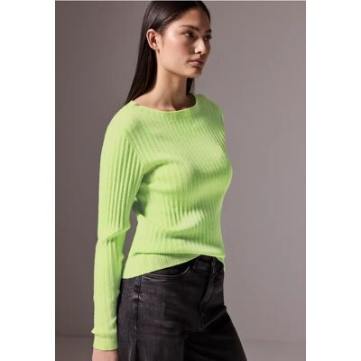 Street One Studio Pullover mit Rippstruktur - Grün - Damen Street One Studio Pullover mit Rippstruktur - Grün - Damen