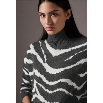 Street One Studio Jaquard Pullover - Grau - Damen Street One Studio Jaquard Pullover - Grau - Damen