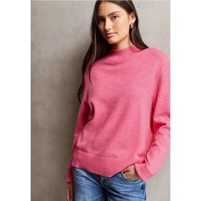 Street One Studio Turtleneck Pullover - Pink - Damen Street One Studio Turtleneck Pullover - Pink - Damen