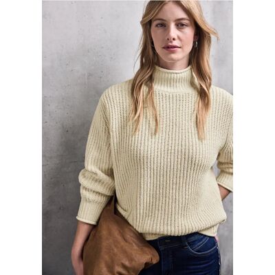 Street One Studio Turtleneck Pullover - Beige - Damen Street One Studio Turtleneck Pullover - Beige - Damen