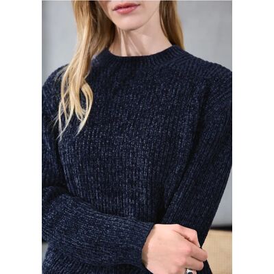 Street One Studio Chenille Pullover - Blau - Damen Street One Studio Chenille Pullover - Blau - Damen