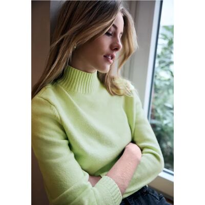 Street One Studio Pullover mit Knopfdetail - Grün - Damen Street One Studio Pullover mit Knopfdetail - Grün - Damen