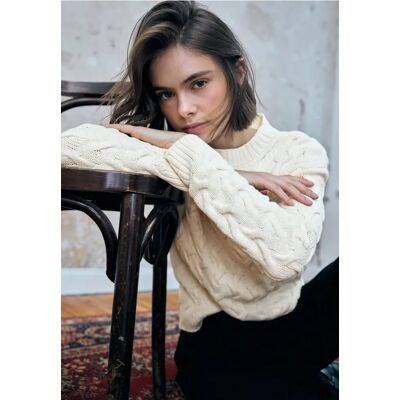 Street One Studio Pullover mit Zopfmuster - Beige - Damen Street One Studio Pullover mit Zopfmuster - Beige - Damen