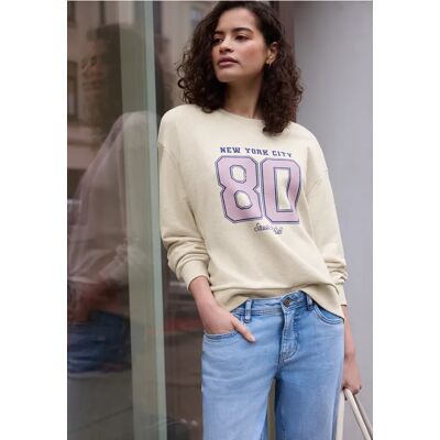 Street One Studio Sweatshirt mit Artwork - Beige - Damen Street One Studio Sweatshirt mit Artwork - Beige - Damen