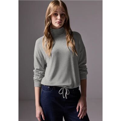 Street One Studio Softes Turtleneck-Shirt - Grau - Damen Street One Studio Softes Turtleneck-Shirt - Grau - Damen