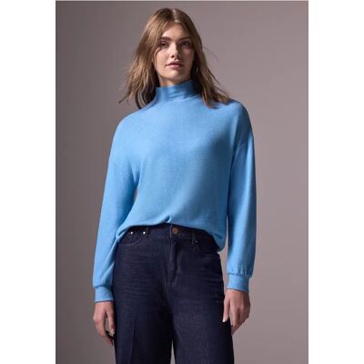 Street One Studio Softes Turtleneck-Shirt - Blau - Damen Street One Studio Softes Turtleneck-Shirt - Blau - Damen