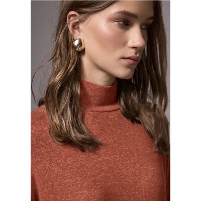 Street One Studio Softes Turtleneck-Shirt - Braun - Damen Street One Studio Softes Turtleneck-Shirt - Braun - Damen