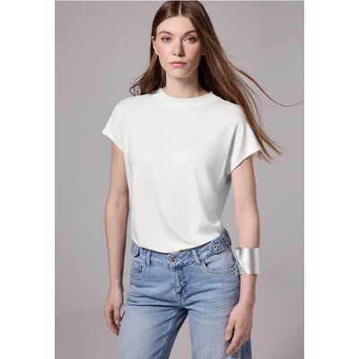 Street One Studio Kuscheliges T-Shirt - Weiß - Damen Street One Studio Kuscheliges T-Shirt - Weiß - Damen