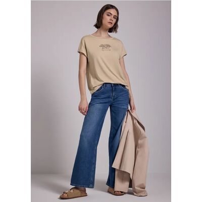 Street One Studio T-Shirt mit Print - Beige - Damen Street One Studio T-Shirt mit Print - Beige - Damen