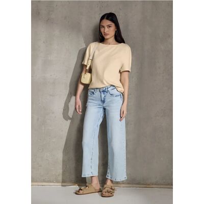 Street One Studio Shirt mit Vertikalstruktur - Beige - Damen Street One Studio Shirt mit Vertikalstruktur - Beige - Damen