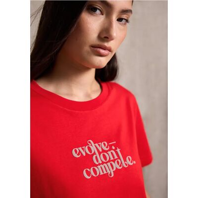 Street One Studio Basic T-Shirt mit Print - Rot - Damen Street One Studio Basic T-Shirt mit Print - Rot - Damen