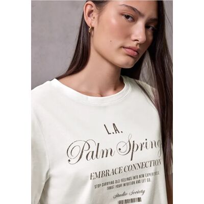 Street One Studio T-Shirt mit Wording - Weiß - Damen Street One Studio T-Shirt mit Wording - Weiß - Damen
