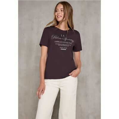 Street One Studio T-Shirt mit Wording - Rot - Damen Street One Studio T-Shirt mit Wording - Rot - Damen