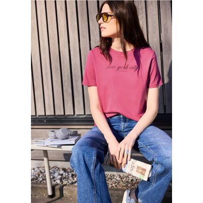 Street One Studio T-Shirt mit Wording - Pink - Damen Street One Studio T-Shirt mit Wording - Pink - Damen