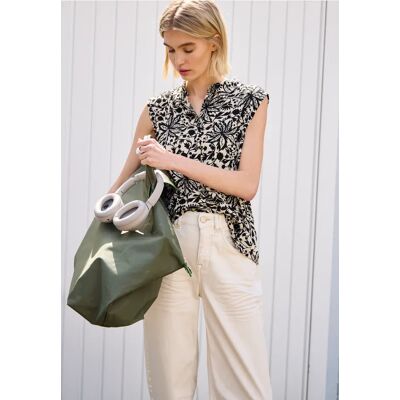 Street One Studio Top mit Kragen und floralem Muster - Schwarz - Damen Street One Studio Top mit Kragen und floralem Muster - Schwarz - Damen