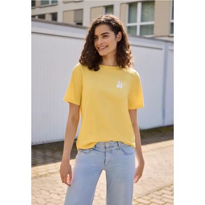 Street One Studio T-Shirt mit Rundhals und Backprint - Gelb - Damen Street One Studio T-Shirt mit Rundhals und Backprint - Gelb - Damen