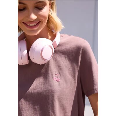 Street One Studio T-Shirt mit Rundhals und Embroidery-Detail - Rosa - Damen Street One Studio T-Shirt mit Rundhals und Embroidery-Detail - Rosa - Damen