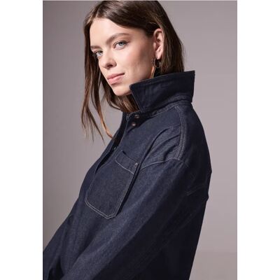 Street One Studio Kurze Jeansbluse - Blau - Damen Street One Studio Kurze Jeansbluse - Blau - Damen