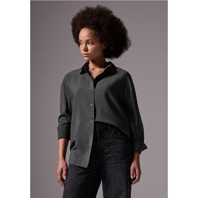 Street One Studio Relaxed Fit Oversize Bluse - Grau - Damen Street One Studio Relaxed Fit Oversize Bluse - Grau - Damen