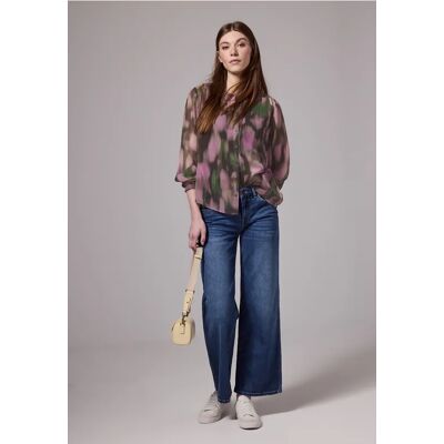 Street One Studio Gemusterte Chiffon-Bluse - Pink - Damen Street One Studio Gemusterte Chiffon-Bluse - Pink - Damen