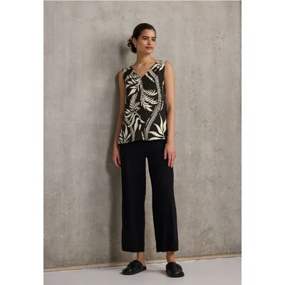 Street One Studio Gemustertes Blusentop - Schwarz - Damen Street One Studio Gemustertes Blusentop - Schwarz - Damen