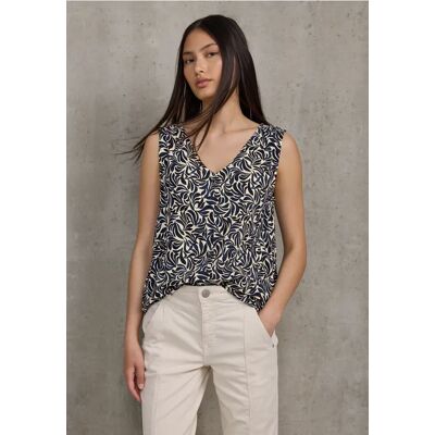 Street One Studio Gemustertes Blusentop - Beige - Damen Street One Studio Gemustertes Blusentop - Beige - Damen