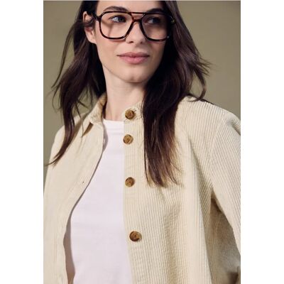 Street One Studio Cord-Hemdbluse - Beige - Damen Street One Studio Cord-Hemdbluse - Beige - Damen