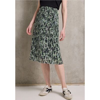 Street One Studio Bedruckter Plissée-Mesh-Rock - Multicolour Grün - Damen Street One Studio Bedruckter Plissée-Mesh-Rock - Multicolour Grün - Damen